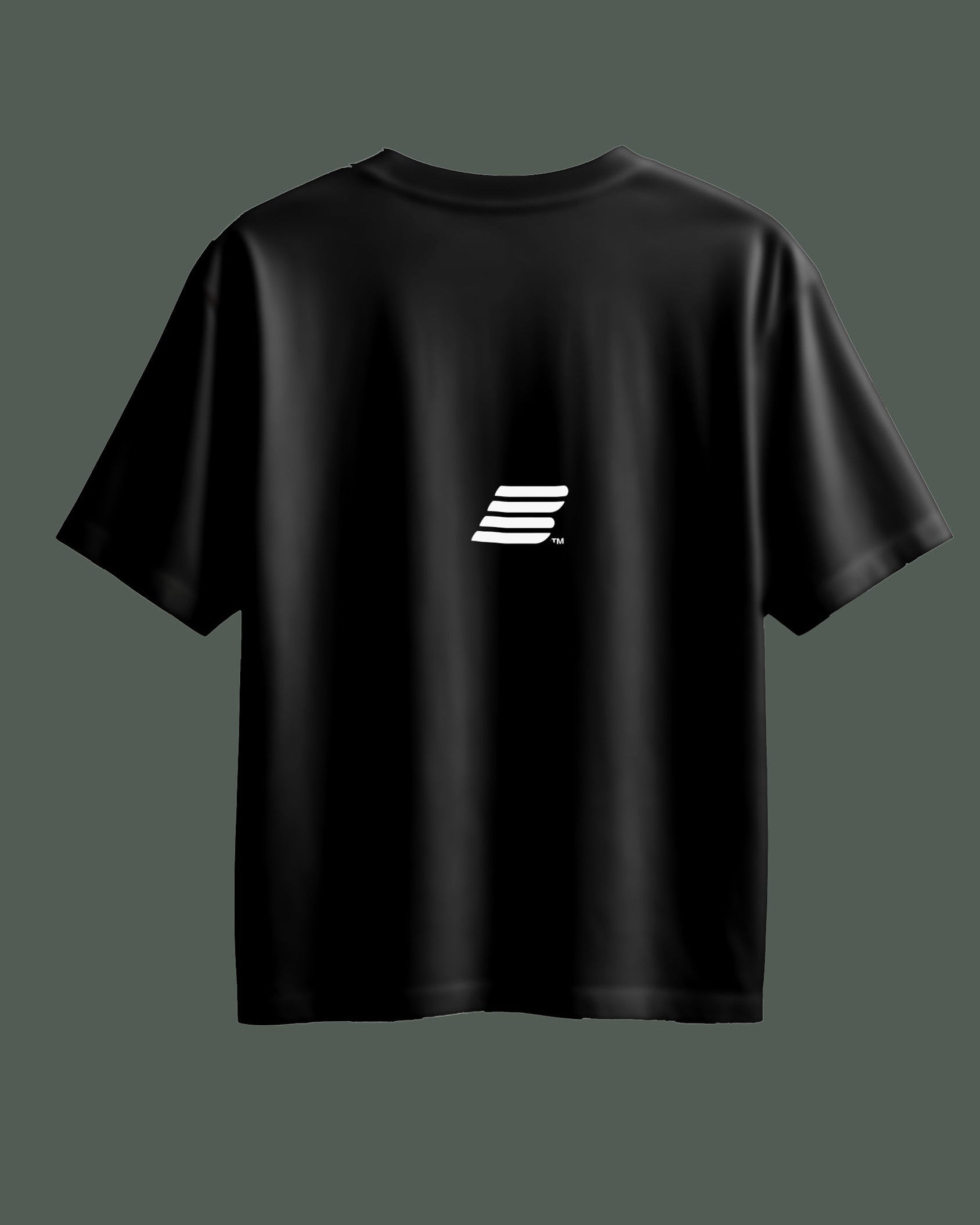 “B” logo tee black